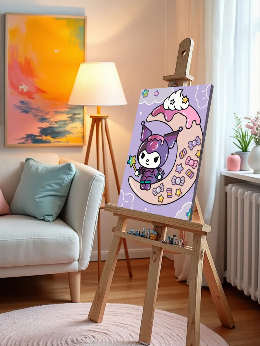Картина по номерам «Хеллоу Китти Hello Kitty: Куроми арт» — картинка 9