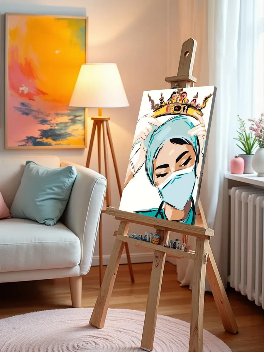 Картина по номерам «Медицина: корона для медсестры, врач» — картинка 9