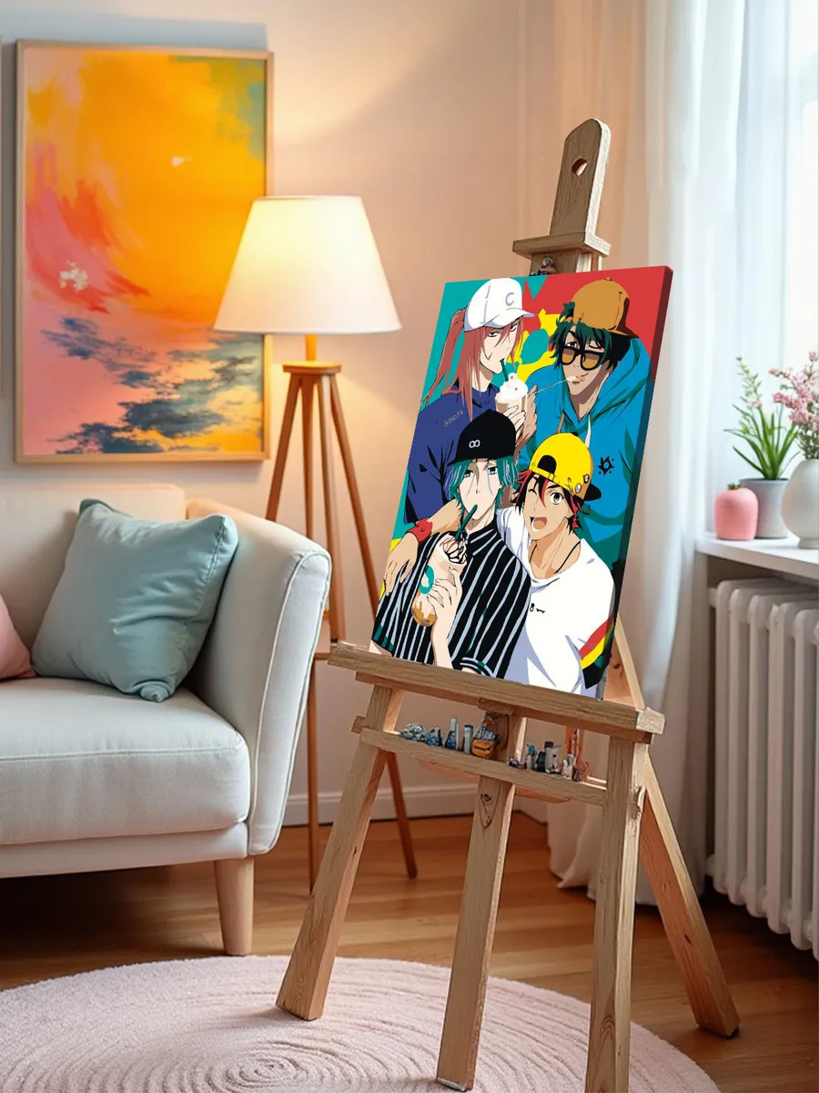 Картина по номерам «Аниме Скейт Бесконечность SK8: герои» — картинка 10