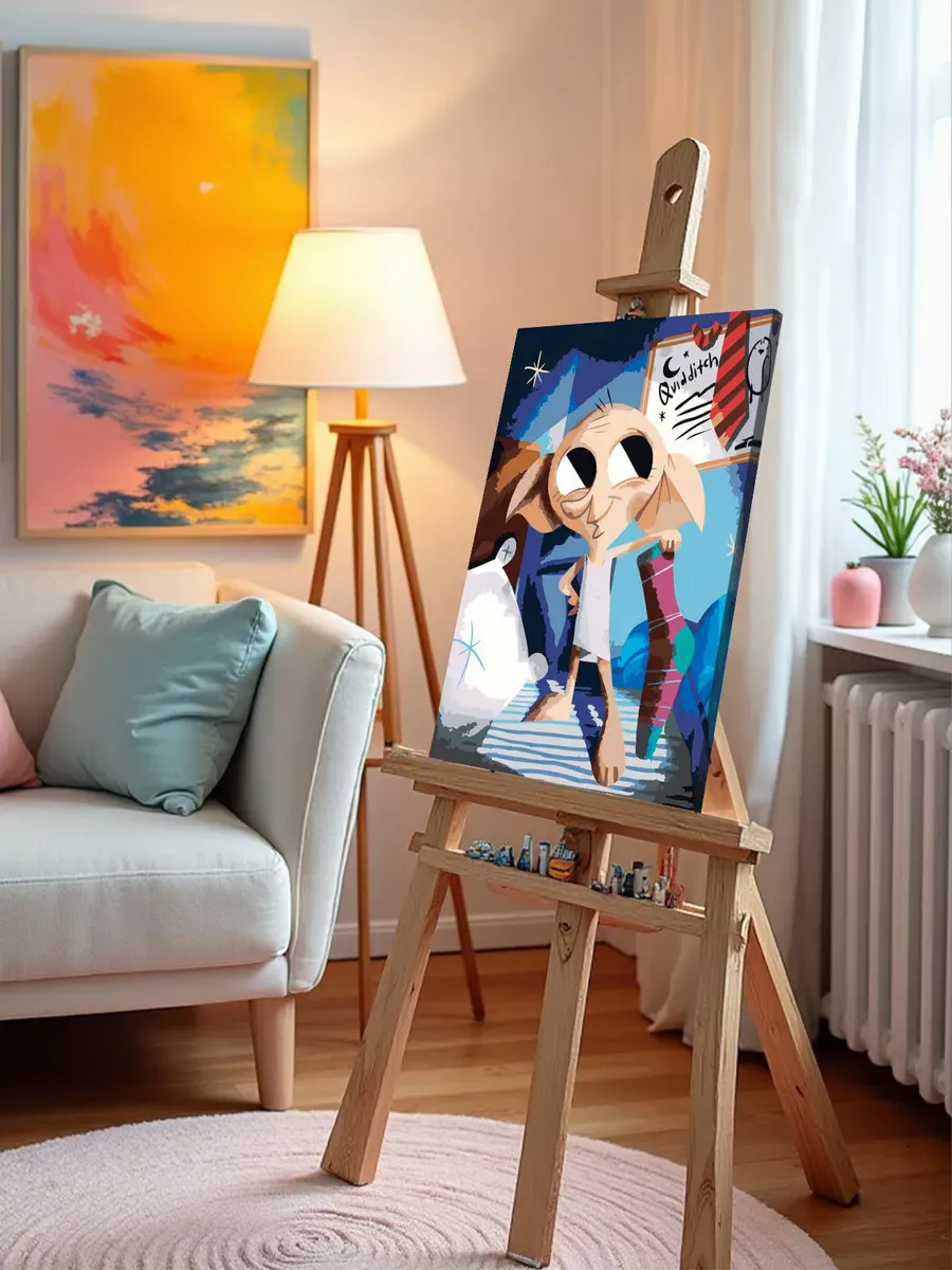 Картина по номерам «Гарри Поттер: домовой эльф Добби арт» — картинка 9