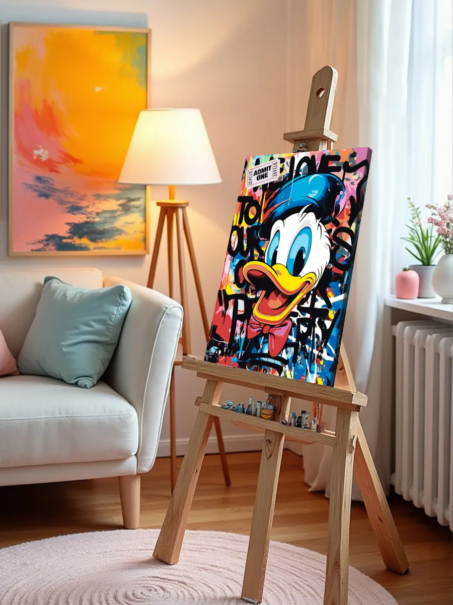 Картина по номерам «Дисней Disney: Дональд Дак граффити арт» — картинка 9