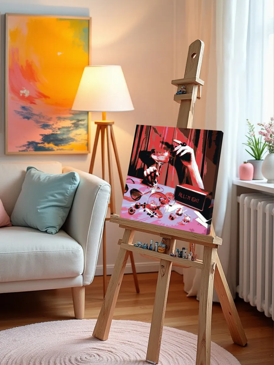 Картина по номерам «Рэпер ЛСП LSP и NXN: ALL NIGHT арт» — картинка 9