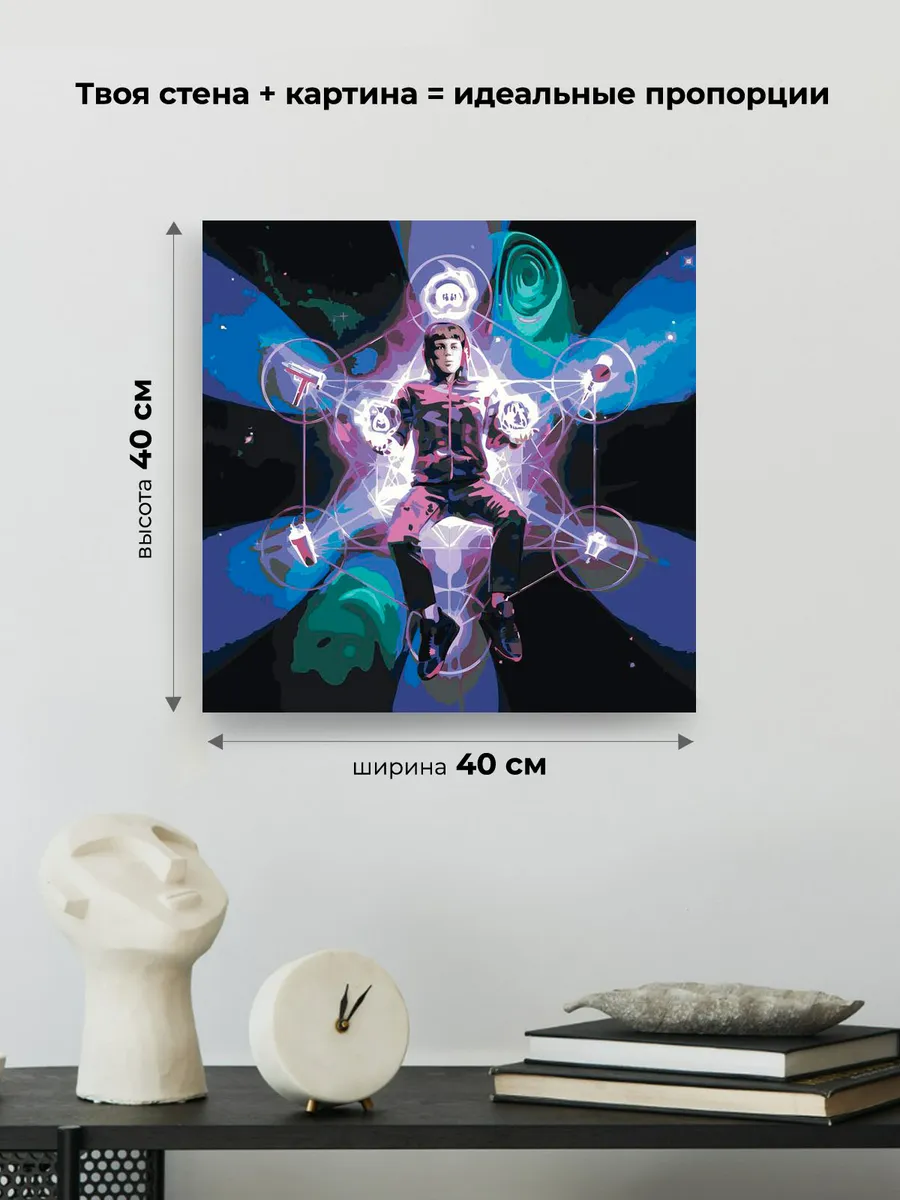 Картина по номерам «Рэпер Toxis Токсис: альбом MIND UP!» — картинка 3