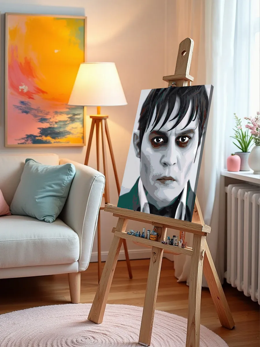 Картина по номерам «Мрачные тени: актер Джонни Депп вампир» — картинка 10