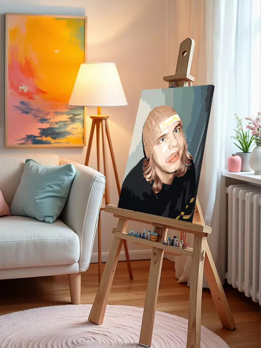 Картина по номерам «Рэпер Mayot Майот Моет: Артём портрет» — картинка 9