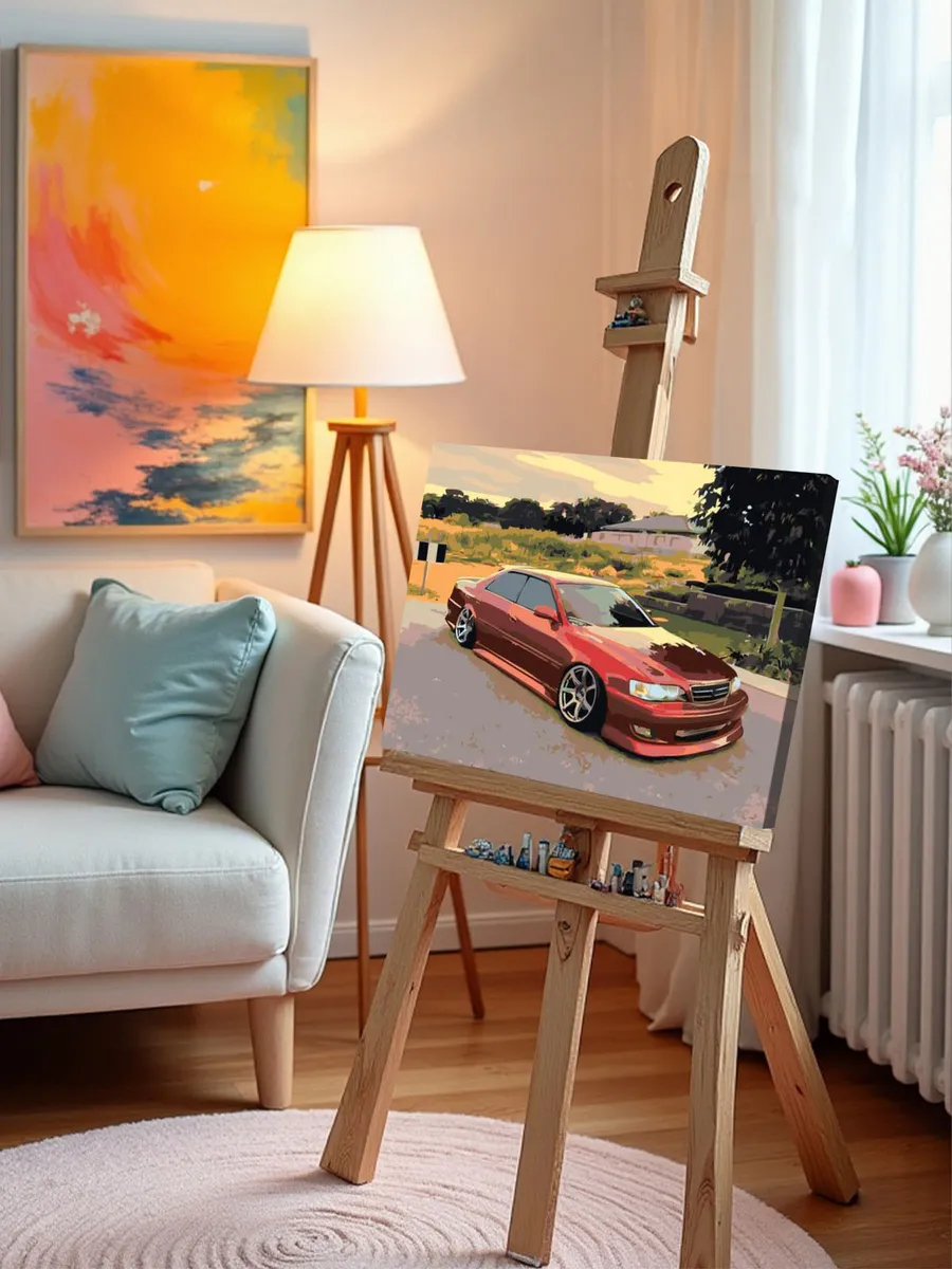 Картина по номерам «Машины: Тойота Марк 2 Toyota Mark 2» — картинка 9