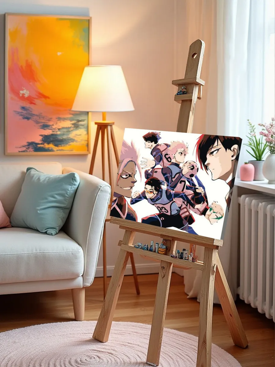 Картина по номерам «Аниме манга Синяя тюрьма Блю Лок, футбол» — картинка 9