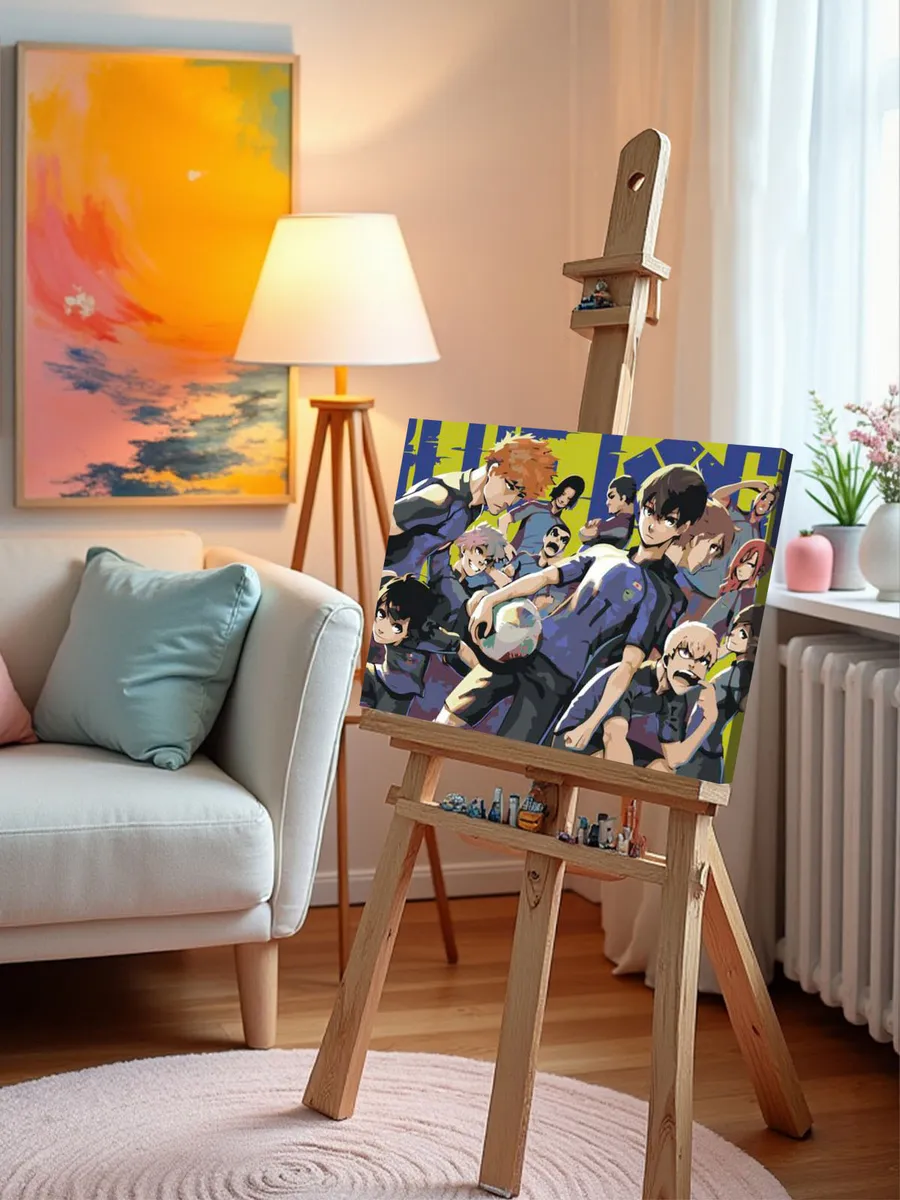 Картина по номерам «Аниме манга Синяя тюрьма Блю Лок, футбол» — картинка 9