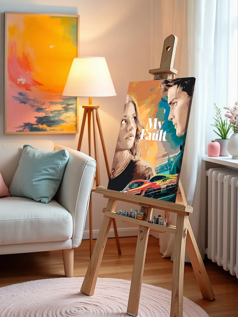 Картина по номерам «Фильм Моя Вина: Постер, Ноа и Ник» — картинка 9