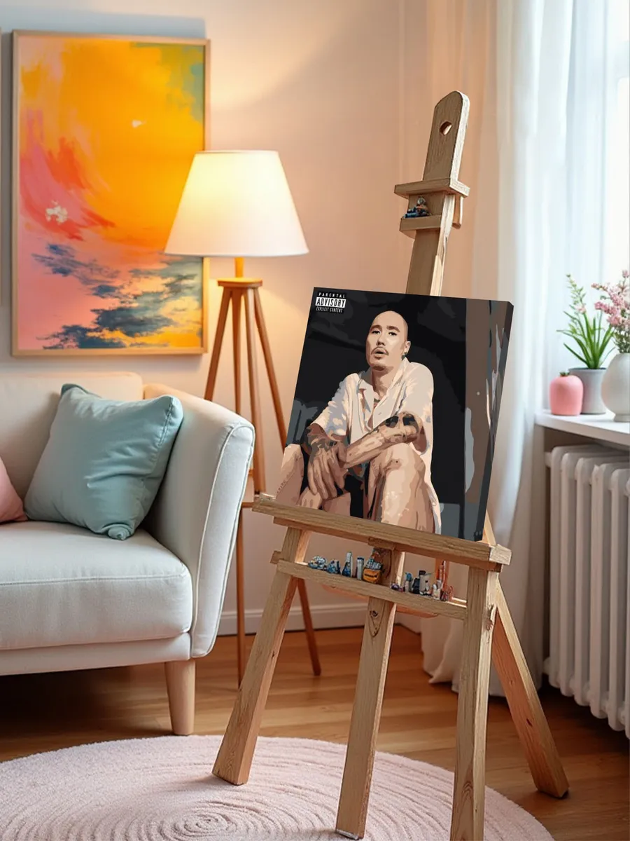 Картина по номерам «Рэпер Скриптонит: rankin обложка, портрет» — картинка 9