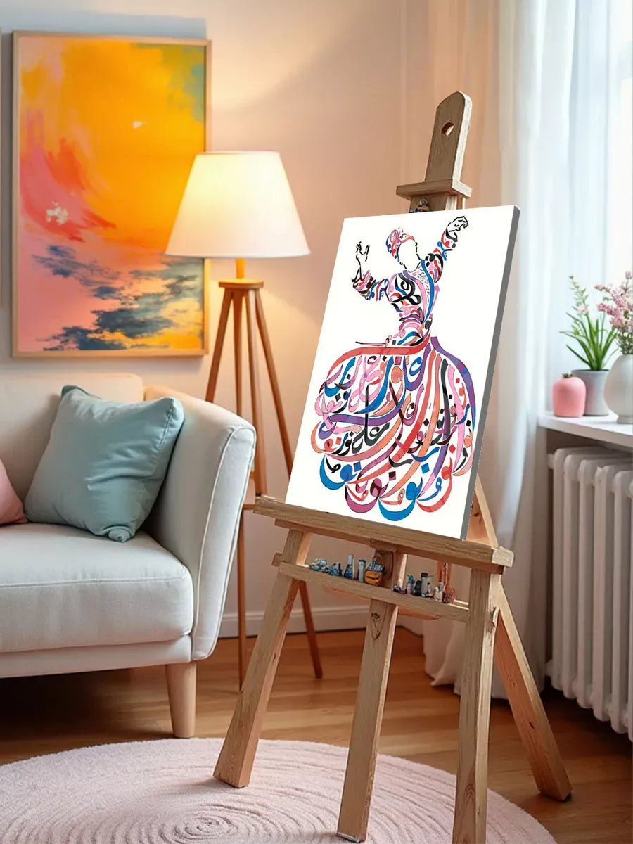 Картина по номерам «Религия, мусульманская: каллиграфия Ислам» — картинка 9