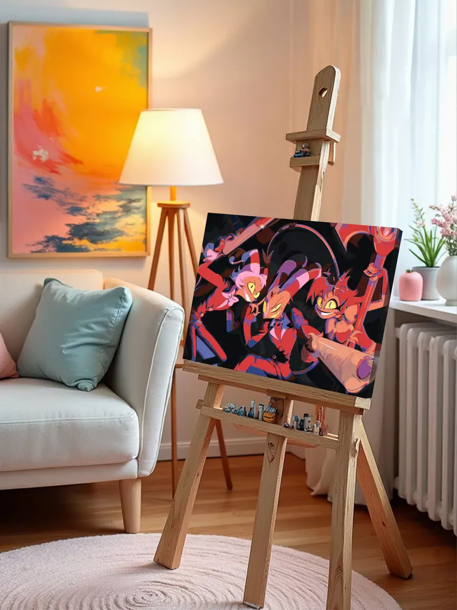 Картина по номерам «Адский босс, Отель Хазбин: Блиц, Мокси» — картинка 10