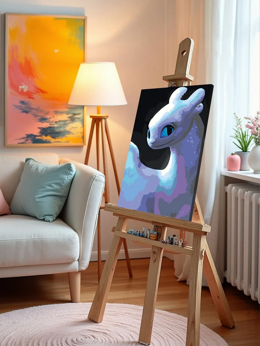 Картина по номерам «Как приручить дракона: дневная фурия» — картинка 9