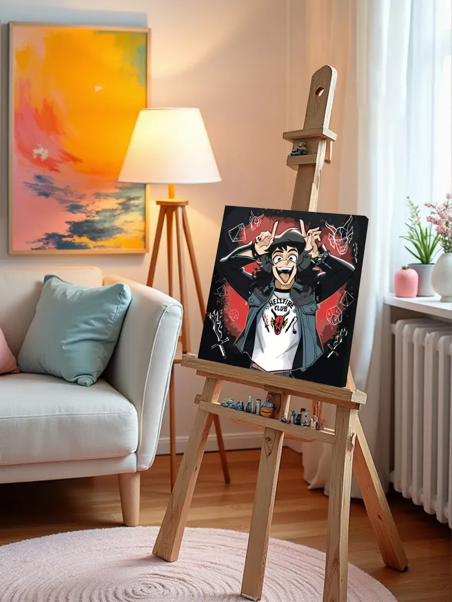 Картина по номерам «Очень странные дела ОСД: Эдди арт» — картинка 10