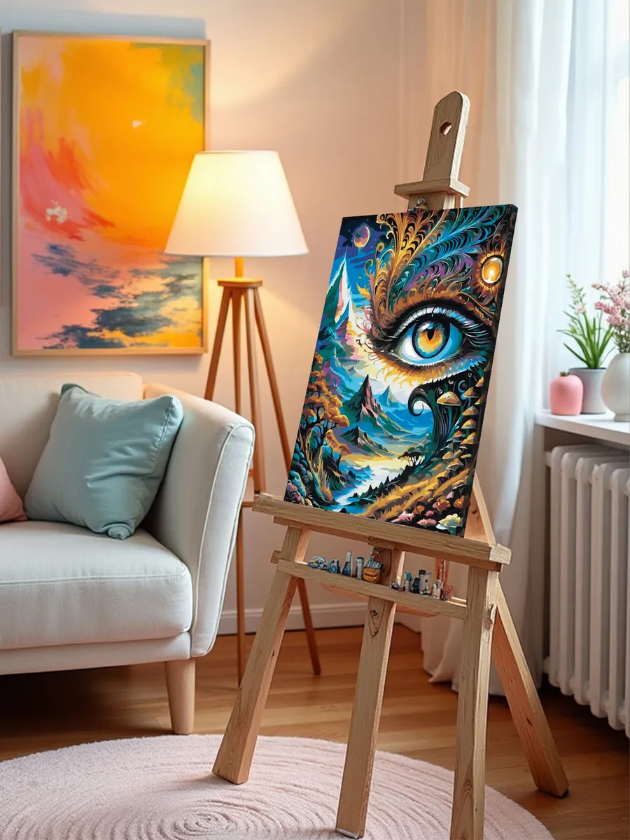 Картина по номерам «Эзотерика: глаз, природа, вселенная» — картинка 9