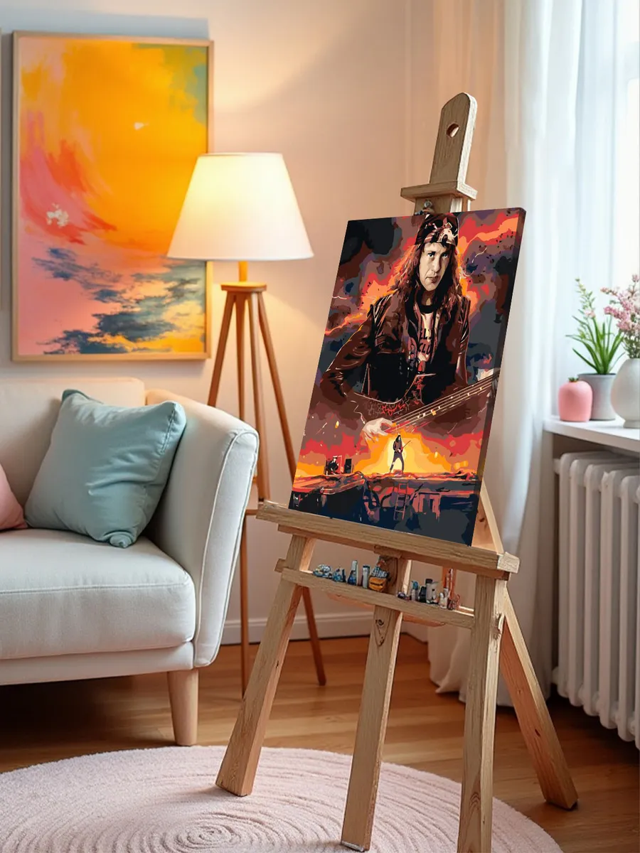 Картина по номерам «Очень странные дела ОСД: Эдди арт, рок» — картинка 9