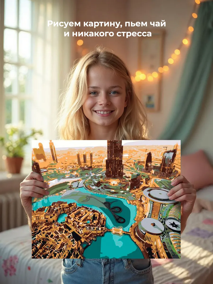 Картина по номерам «Дубай, ОАЭ, Эмираты: город будущего» — картинка 6