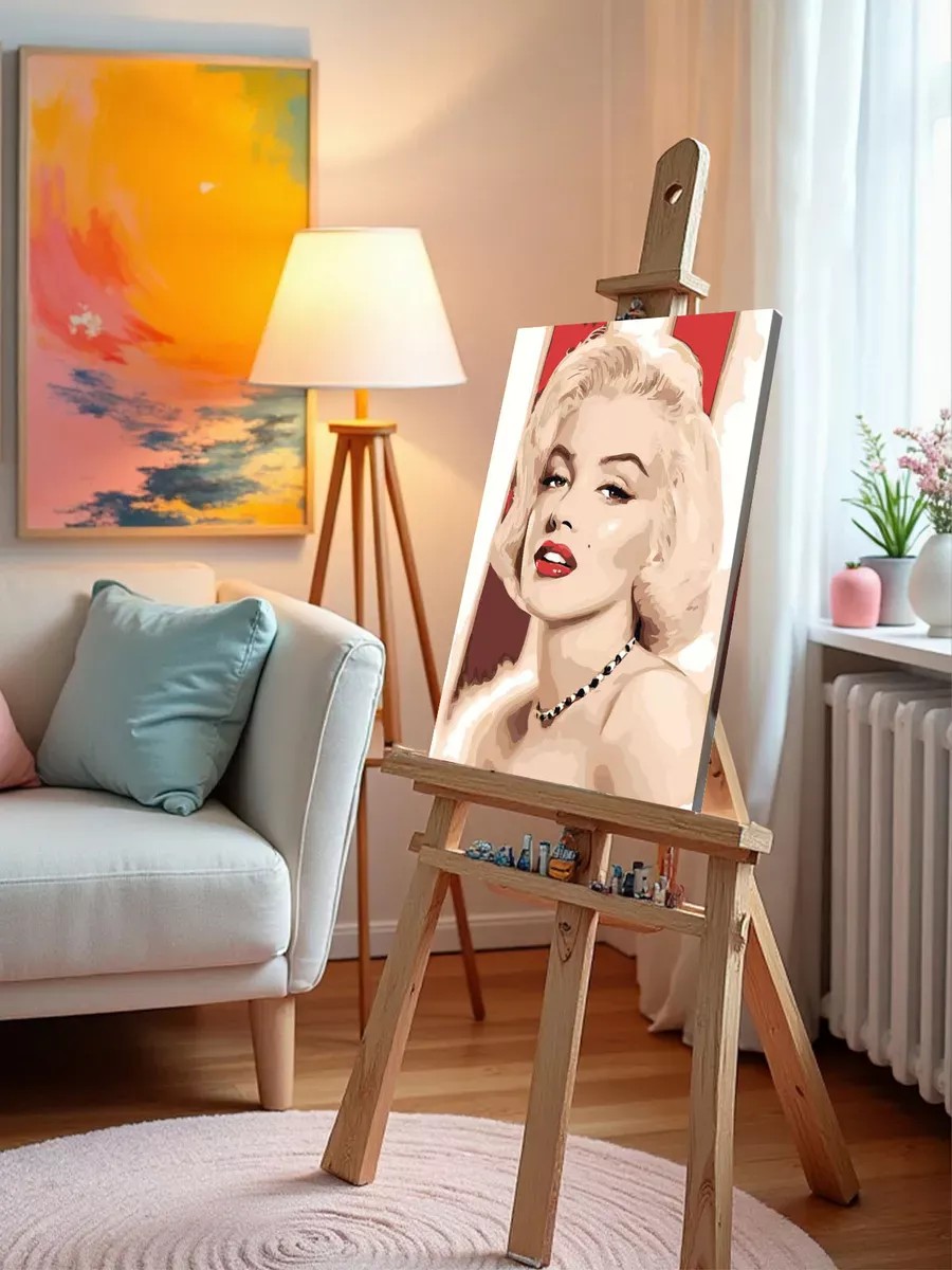 Картина по номерам «Мерлин (Мерилин) Монро: портрет арт» — картинка 9