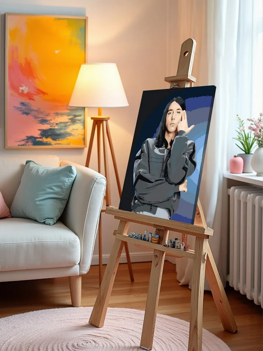 Картина по номерам «Рэпер Heronwater: Арсений портрет» — картинка 9