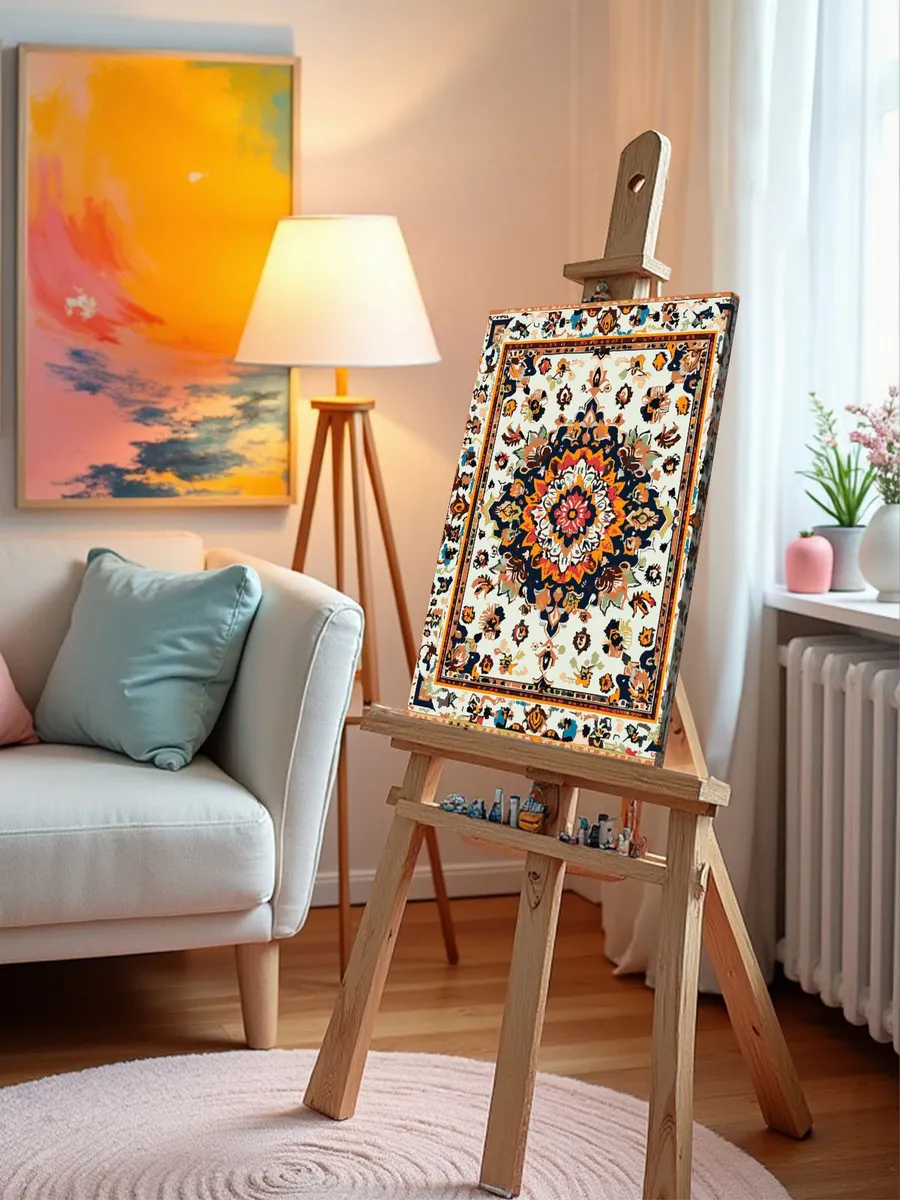 Картина по номерам «Ковер с цветочным узором, СССР» — картинка 10