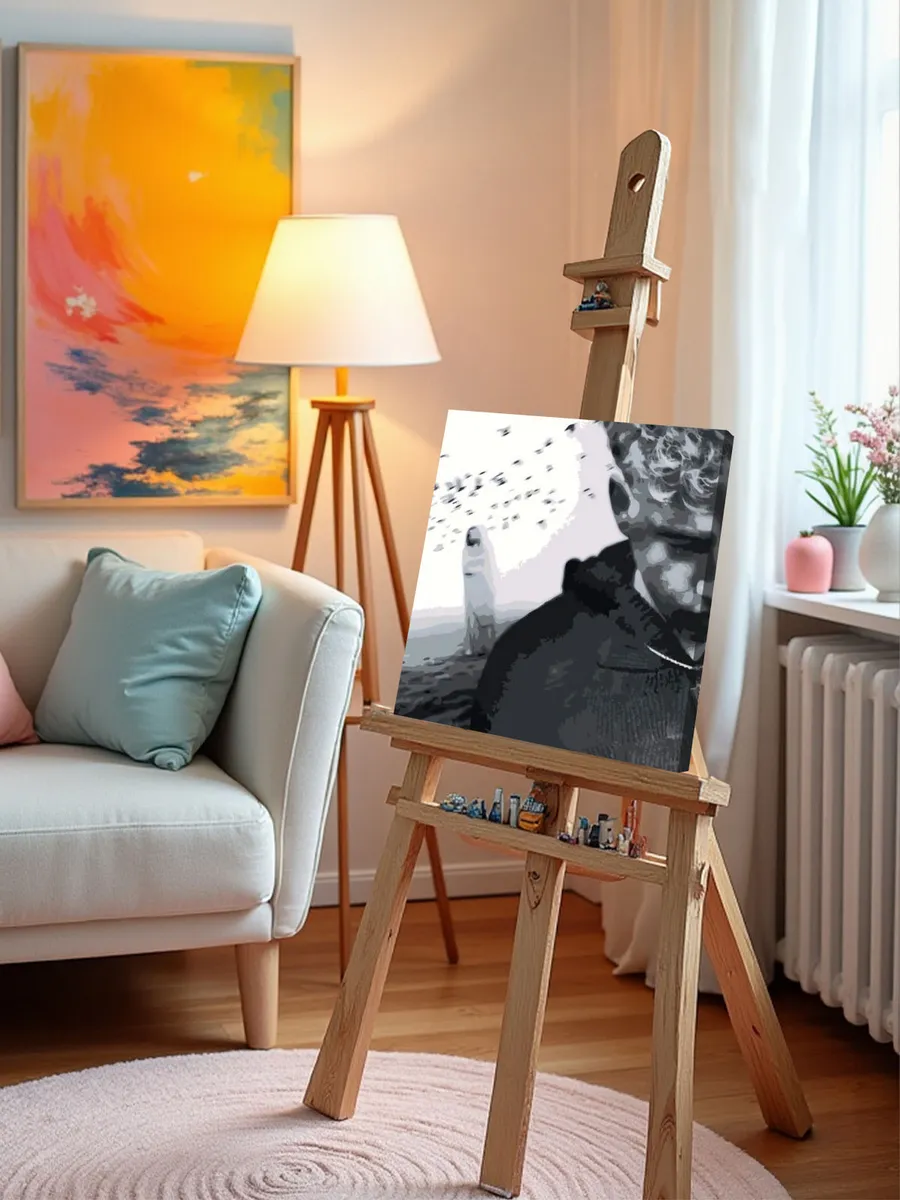 Картина по номерам «Поп-рок музыкант 13 тринадцать карат Саша» — картинка 9