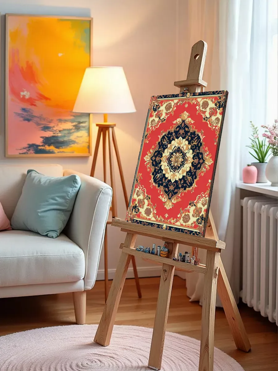 Картина по номерам «Ковер с цветочным узором, СССР» — картинка 10