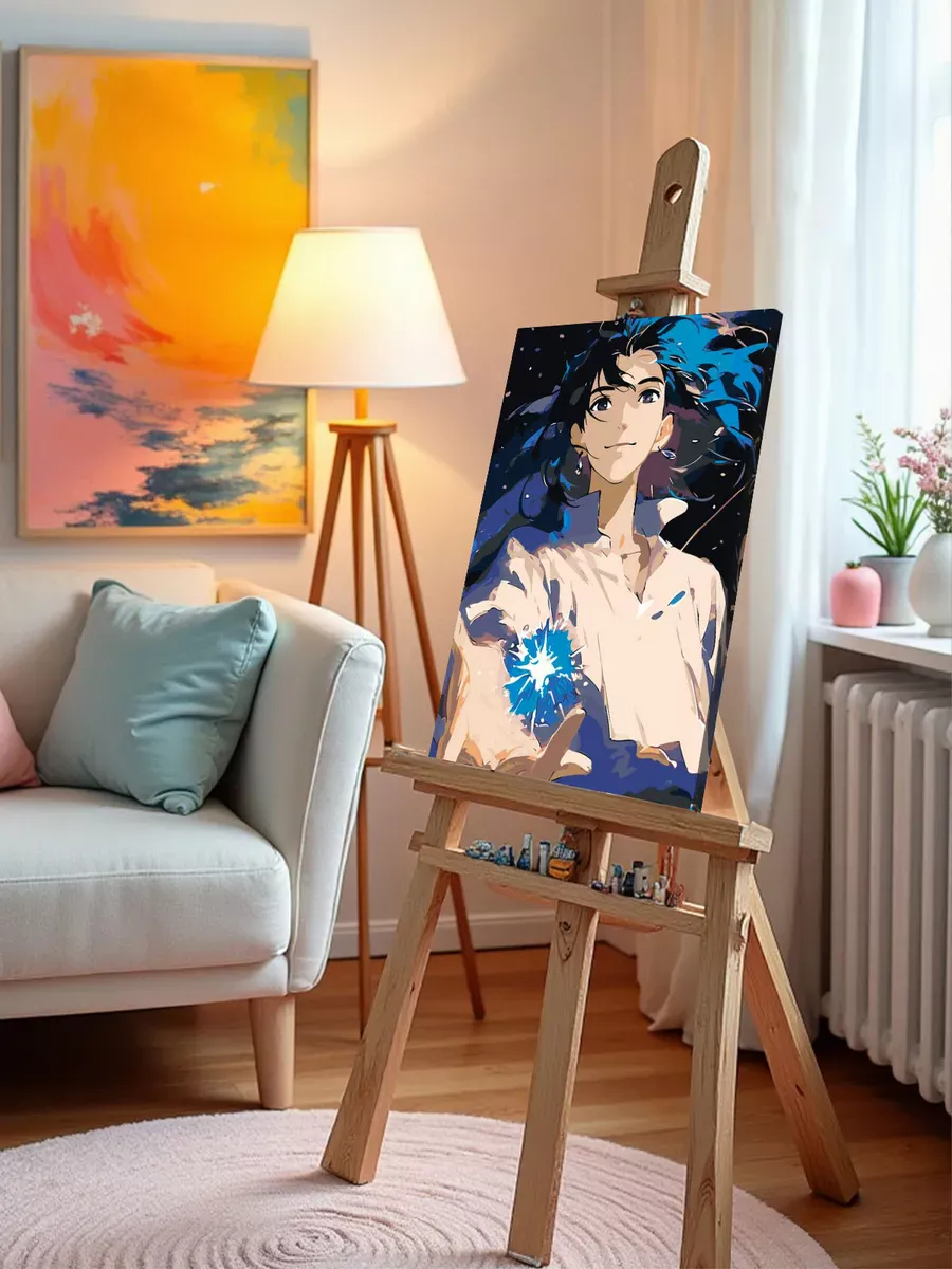 Картина по номерам «Миядзаки аниме: Ходячий замок, Хаул арт» — картинка 9