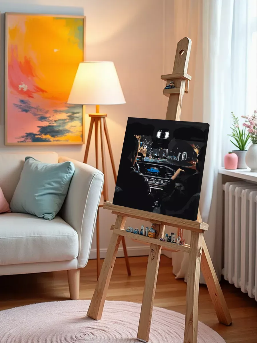 Картина по номерам «Рэпер Макан Macan: Брат обложка, машина» — картинка 9