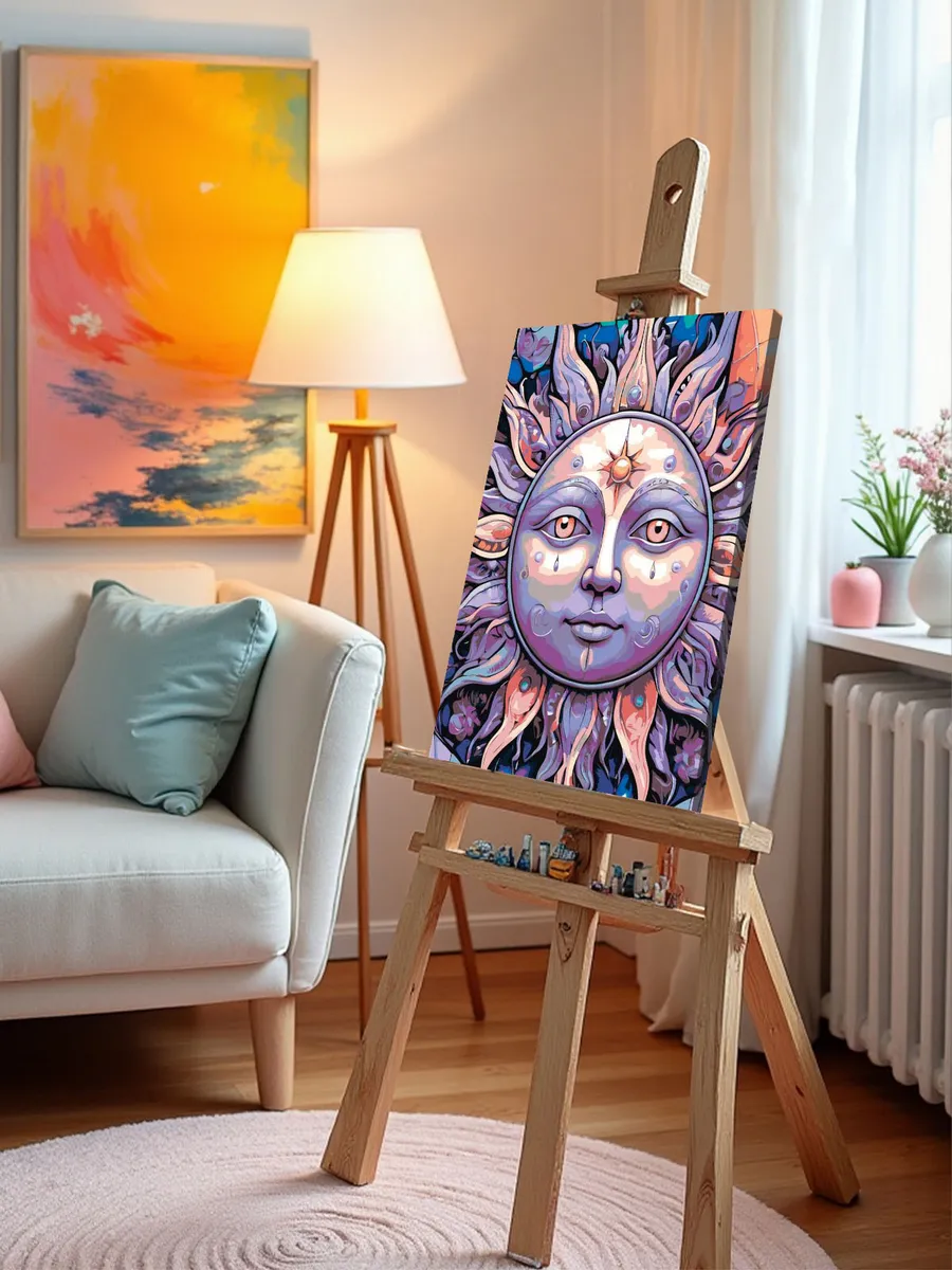 Картина по номерам «Таро, гадание: символ Солнце арт» — картинка 10