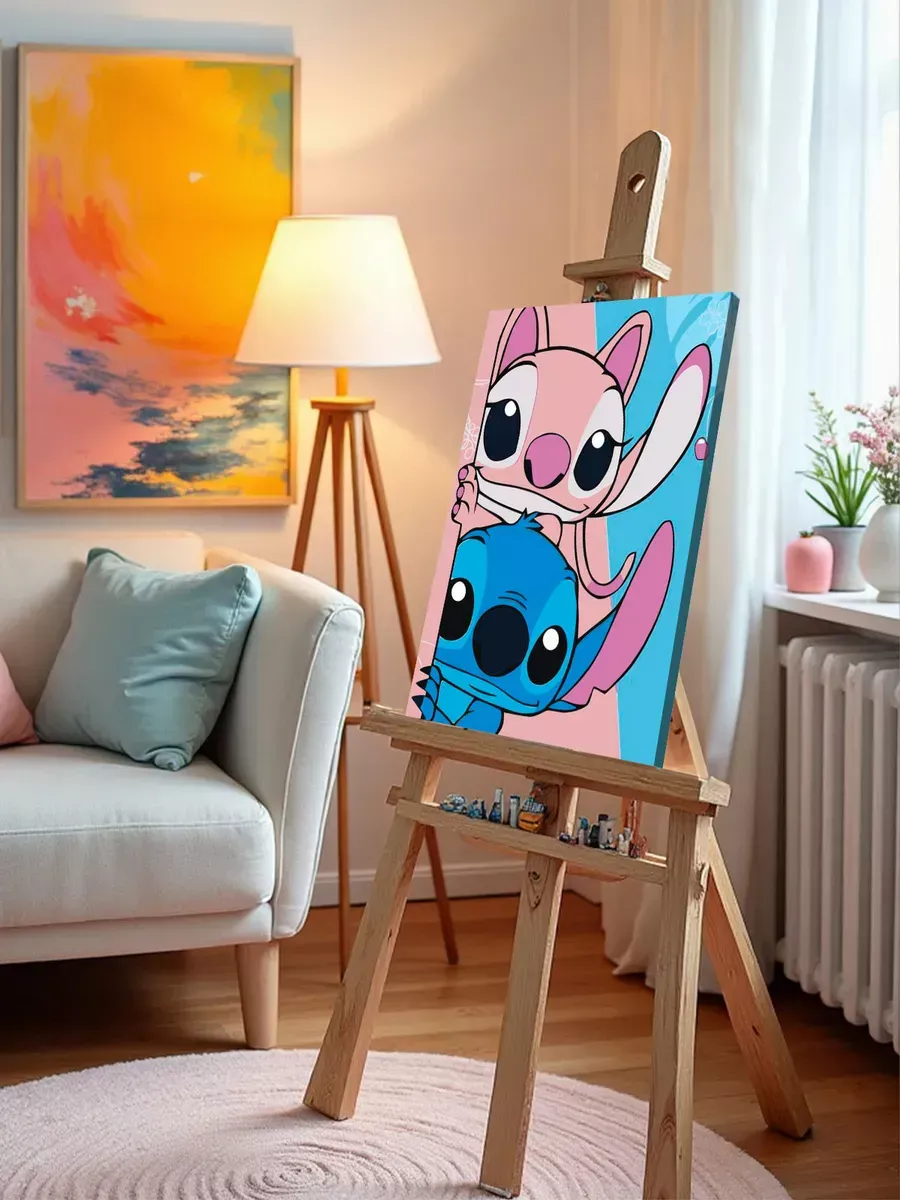 Картина по номерам «Лило и Стич, дисней: с подружкой, детская» — картинка 9