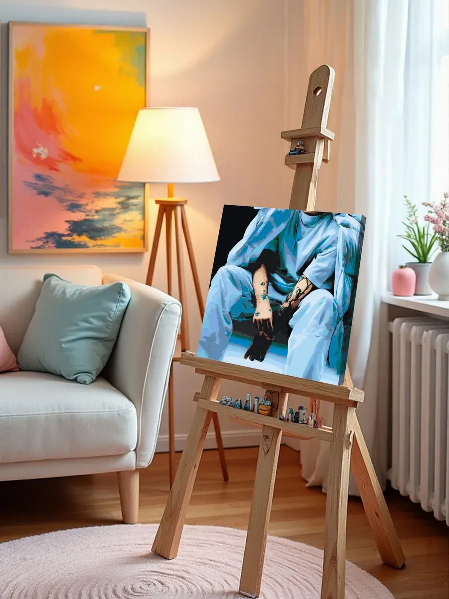 Картина по номерам Рэпер Илья Мазелов mzlff альбом ADHD — картинка 9