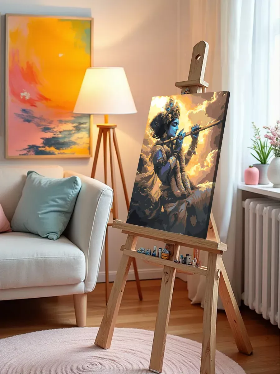 Картина по номерам Чакры йога индуизм бог Кришна — картинка 10