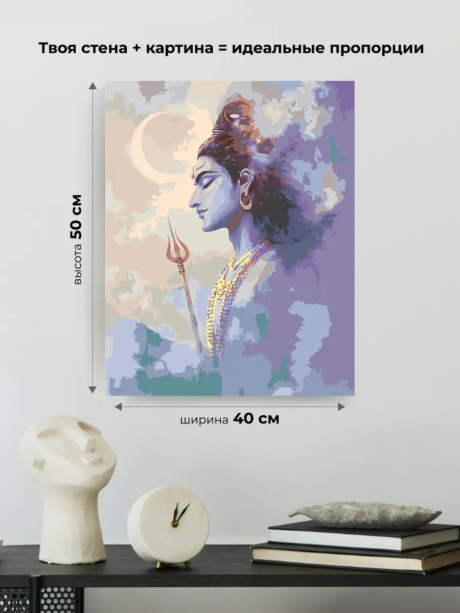 Картина по номерам Чакры йога индуизм бог Кришна — картинка 3