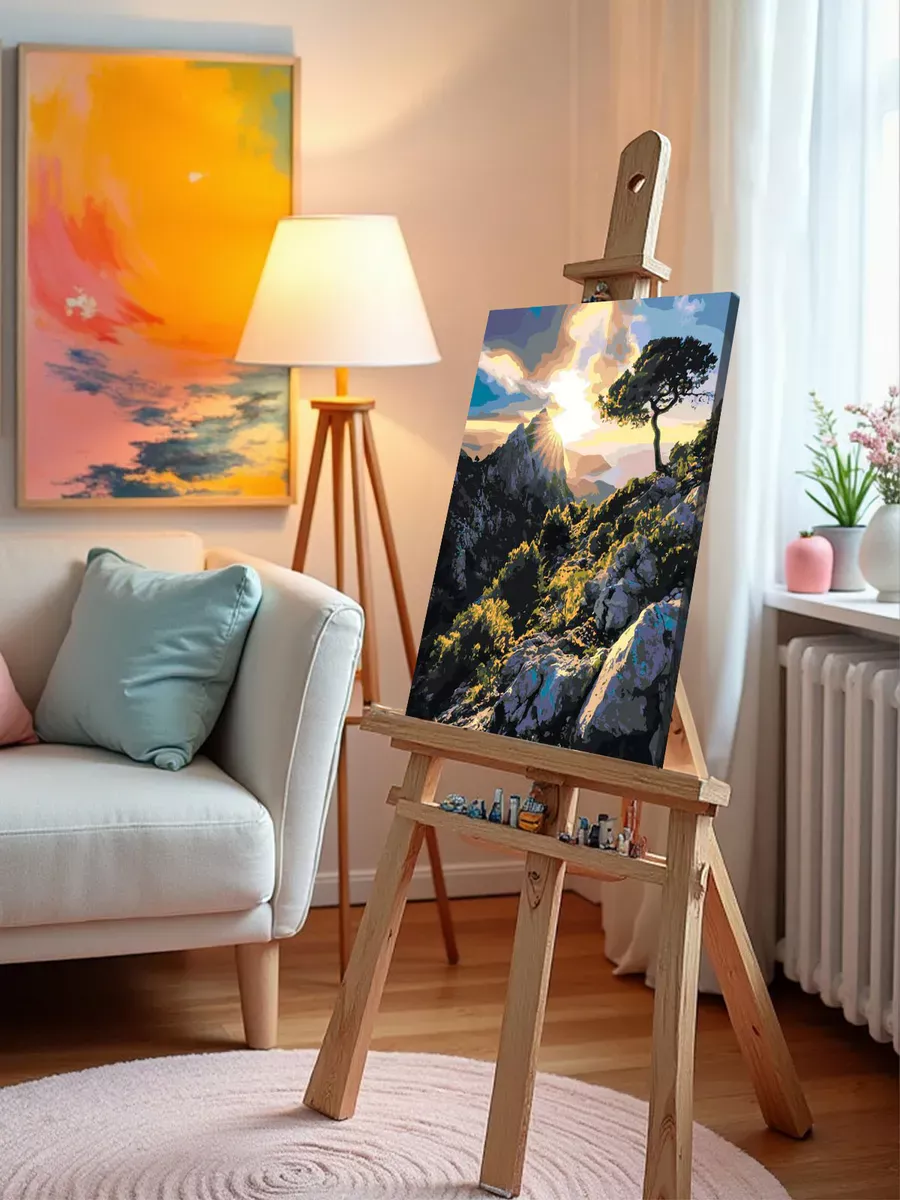 Картина по номерам Испания закат в горах на Майорке — картинка 10