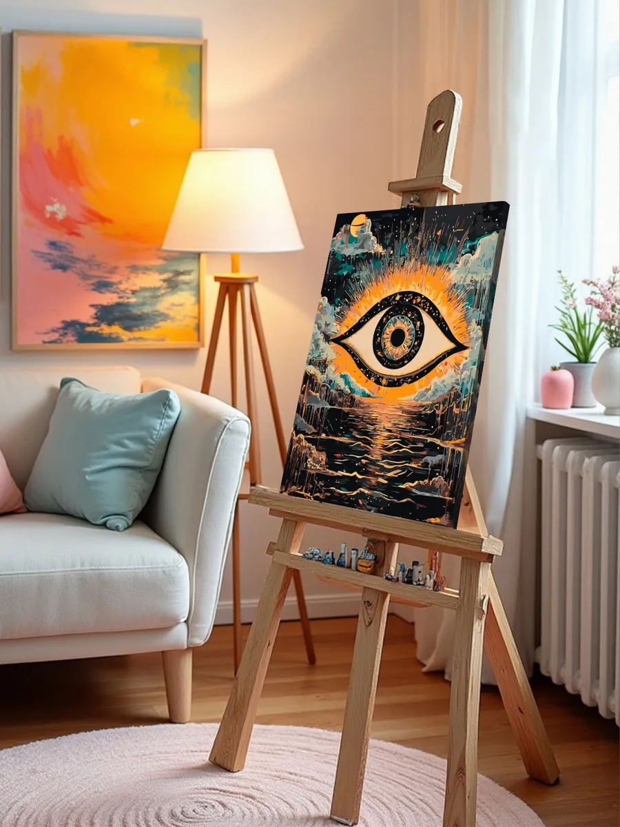 Картина по номерам Третий глаз в стиле психоделия арт — картинка 10