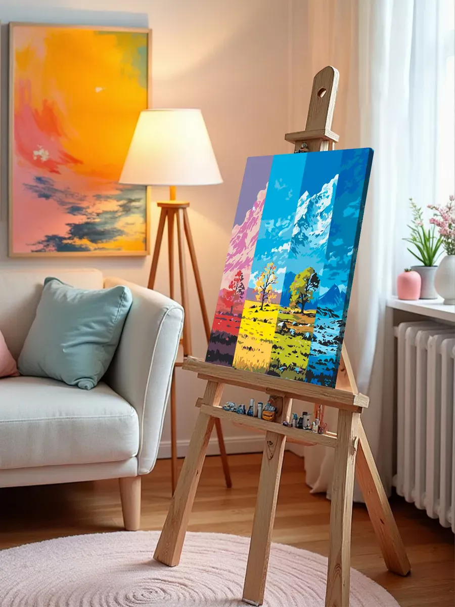 Картина по номерам Весна лето осень и зима Времена года — картинка 10