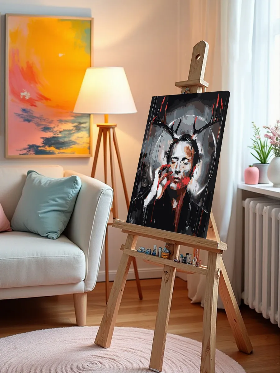 Картина по номерам «Ганнибал Лектер. Мяндаш» — картинка 9