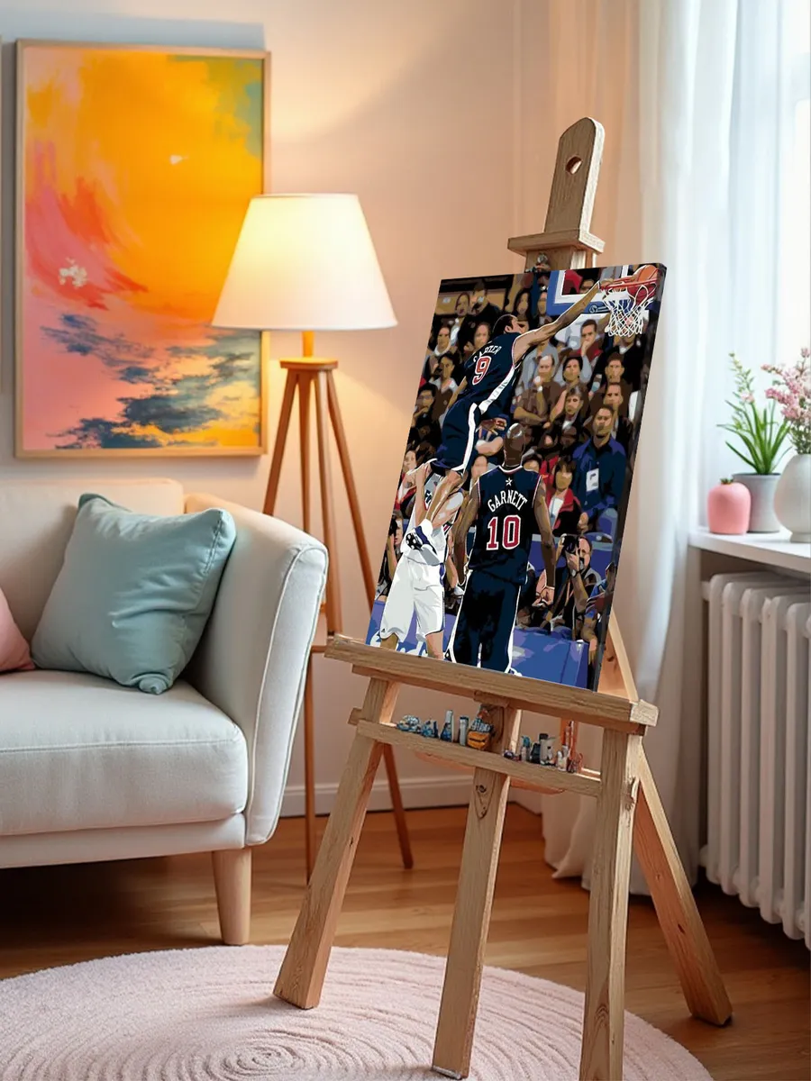 Картина по номерам «Бросок в корзину» — картинка 9