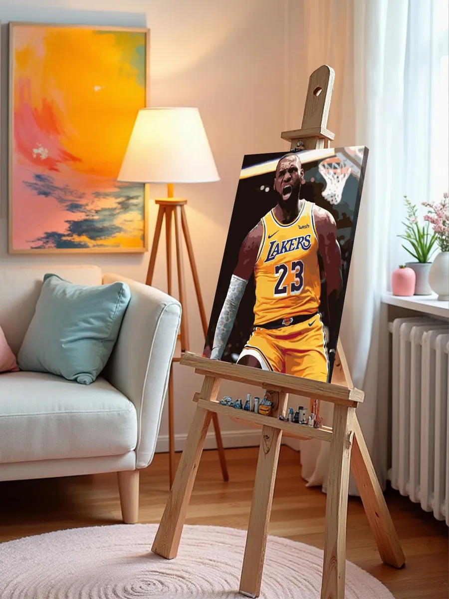 Картина по номерам «Леброн Джеймс» — картинка 9