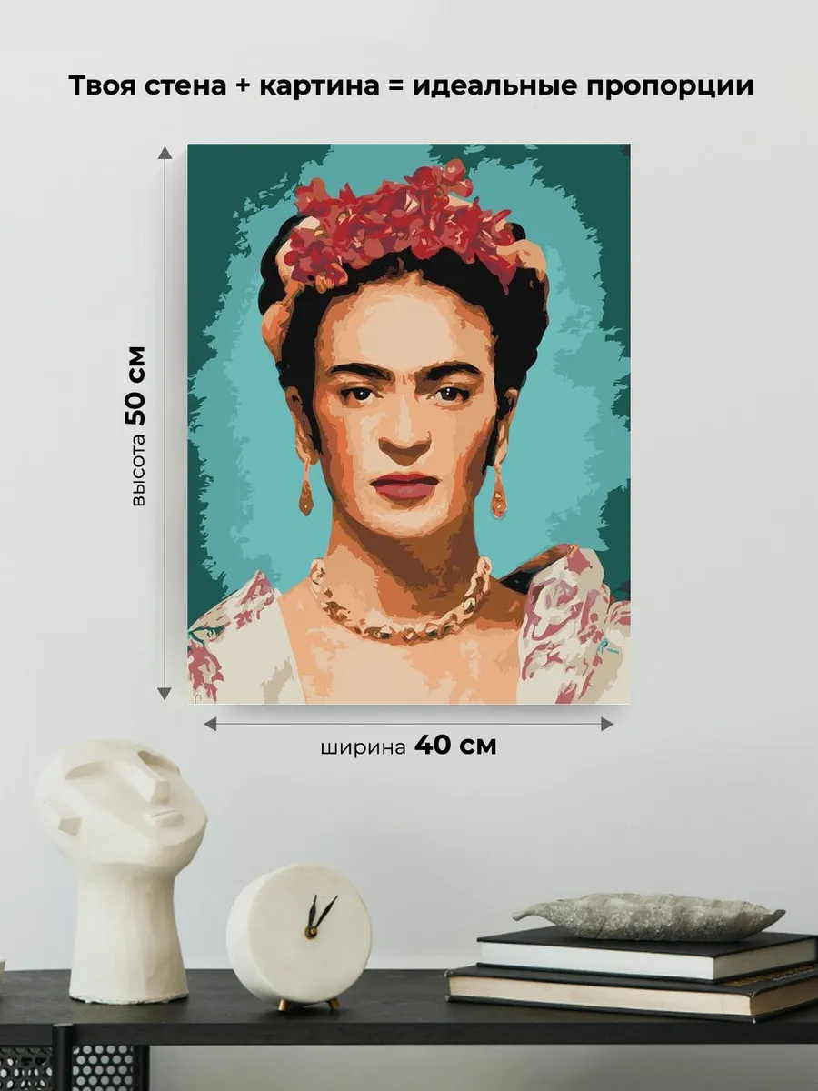 Картина по номерам «Портрет Фриды Кало» — картинка 3