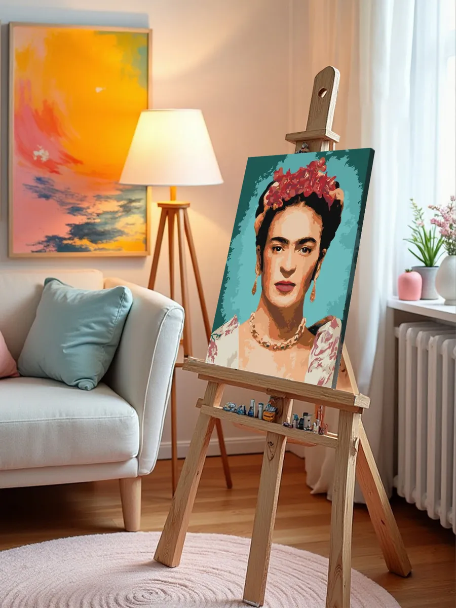 Картина по номерам «Портрет Фриды Кало» — картинка 9