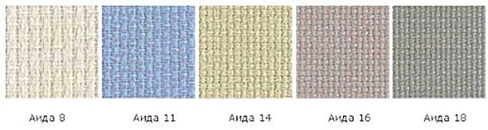 На фото изображено - Вышивка подушек – доступно каждой рукодельнице, рис. Размеры канвы Аида