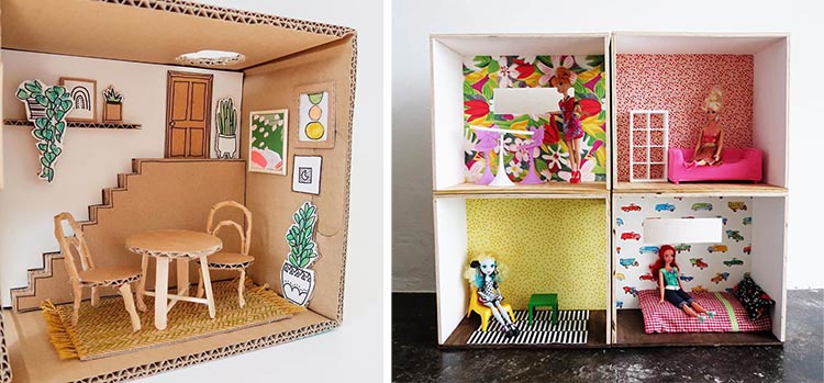 Как сделать домик для кукол своими руками из коробок: пошаговая инструкция | lilyhammer.ru