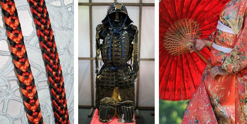 На фото изображено - Искусство кумихимо: древняя японская техника плетения шнуров, рис. История плетения кумихимо