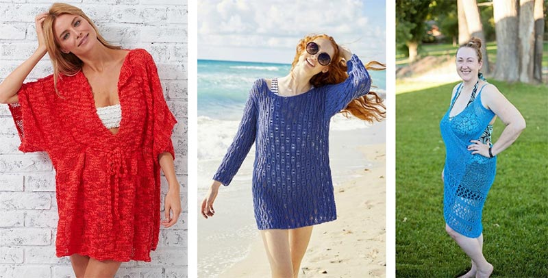 На фото изображено - Вязание пляжных вещей: создаем стильный гардероб для летнего отдыха своими руками, рис. Вязаная туника