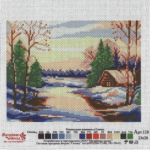 Канва с нанесенным рисунком