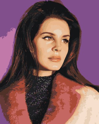 Картина по номерам «Lana Del Rey Лана Дель Рей 9»