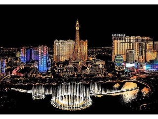 Скретч-картина «Las Vegas America» (цветная)