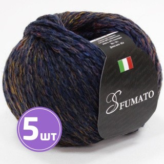 Пряжа SEAM CFUMATO (428), темно-синий меланж, 5 шт. по 50 г