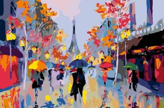 Картина по номерам «Яркий Париж»
